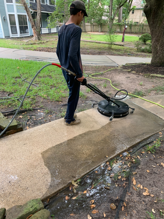 House wash concrete cleaning spring tx