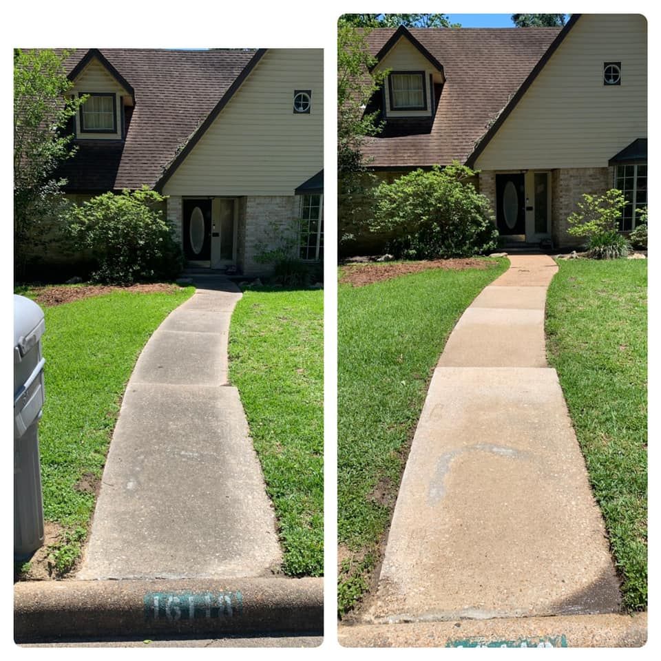Sidewalk cleaning houston